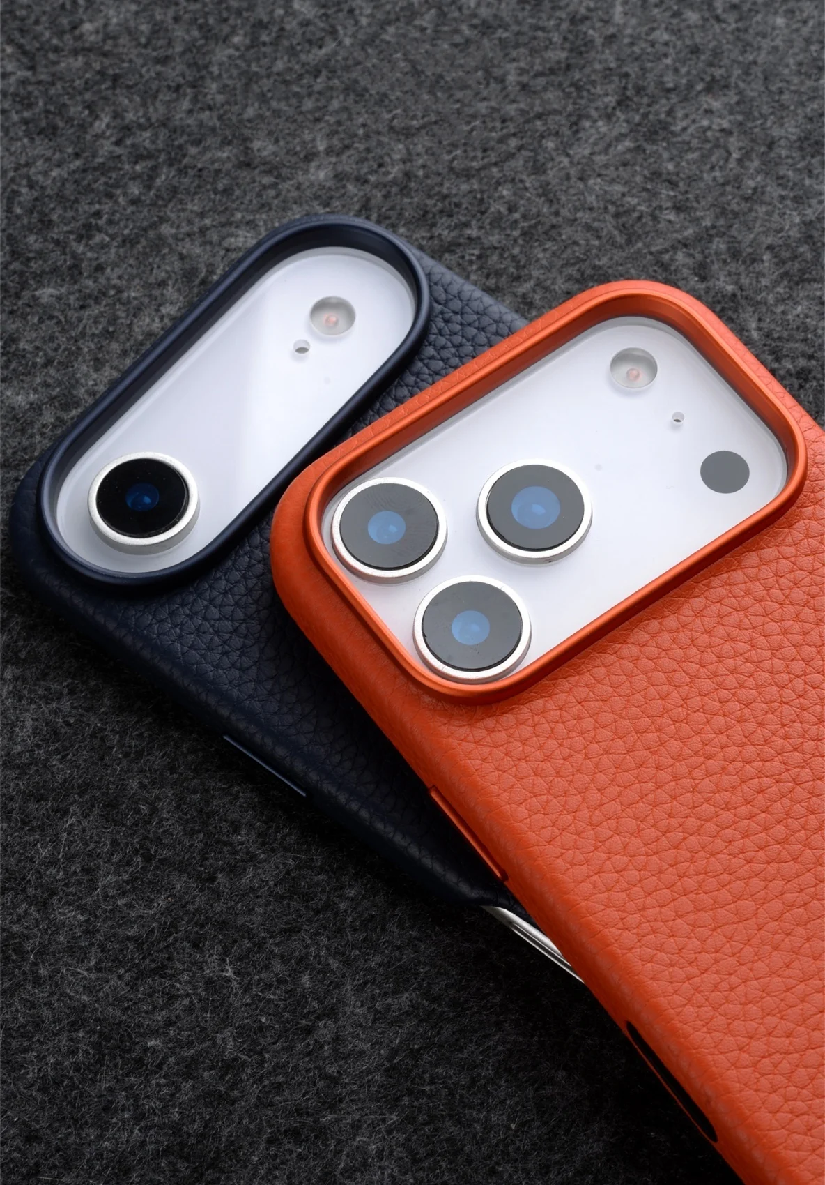 

Чехол из натуральной яловой кожи с магнитной задней крышкой для iPhone 17 Pro Max Air 17, металлический чехол с кольцом