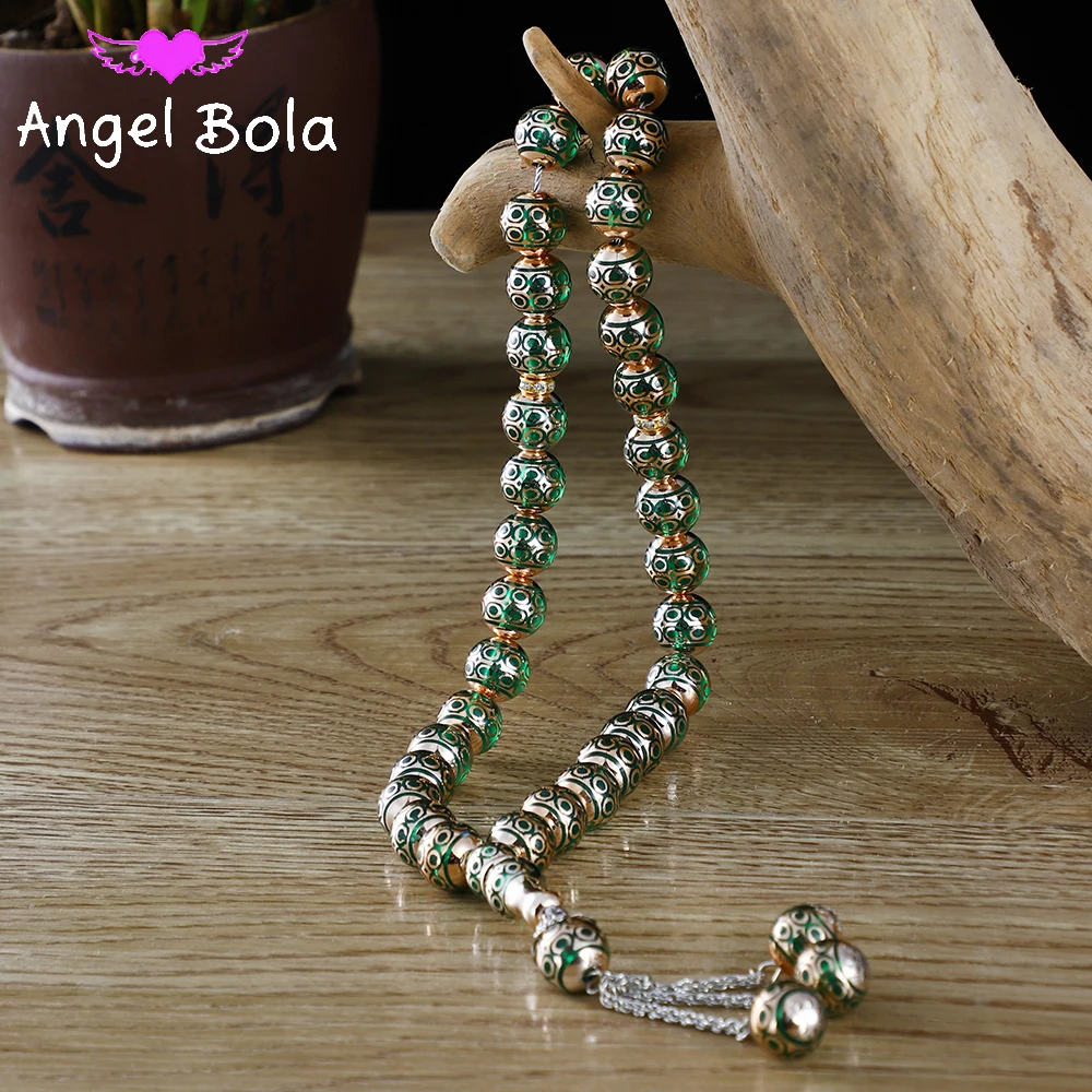 The Popular 12mm Nostalgic Rosary Bracelet Is Available In A Variety of Colors, Suitable for Islamic Muslim Worship Occasions