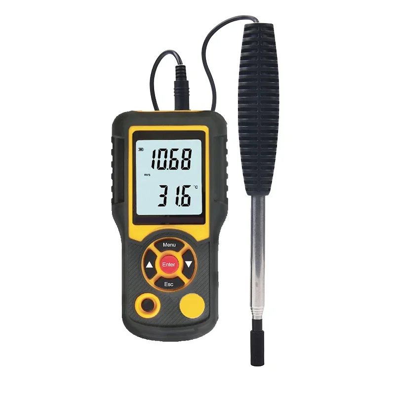 Low to 0.1m /s wind speed meter digital thermistor anemometer industrial hot wire anemometer 0.01m /s oem