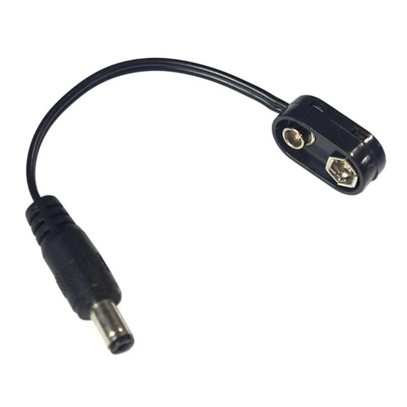 25UC 9V zacisk baterii konwerter kabel zasilający złącze zatrzaskowe 9V eliminatory mocy Adapter do pedału efektów gitarowych