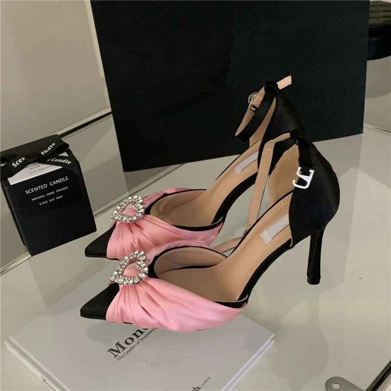 Eilyken New Fashion Stiletto High Heels Women Pump Sexy Buckle Strap Party Prom Strippers Mule Female Sandals Shoes