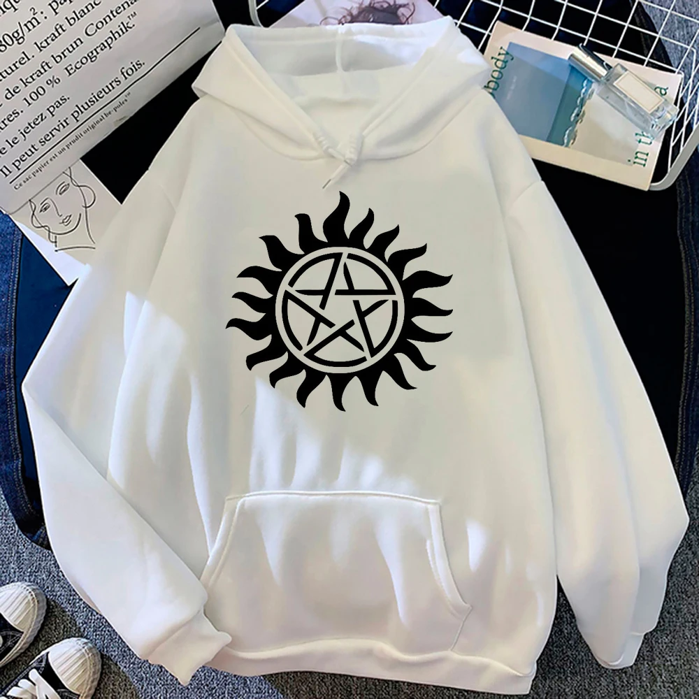 

Supernatural hoodies women gothic graphic hoddies pulls women Fleece Pullover