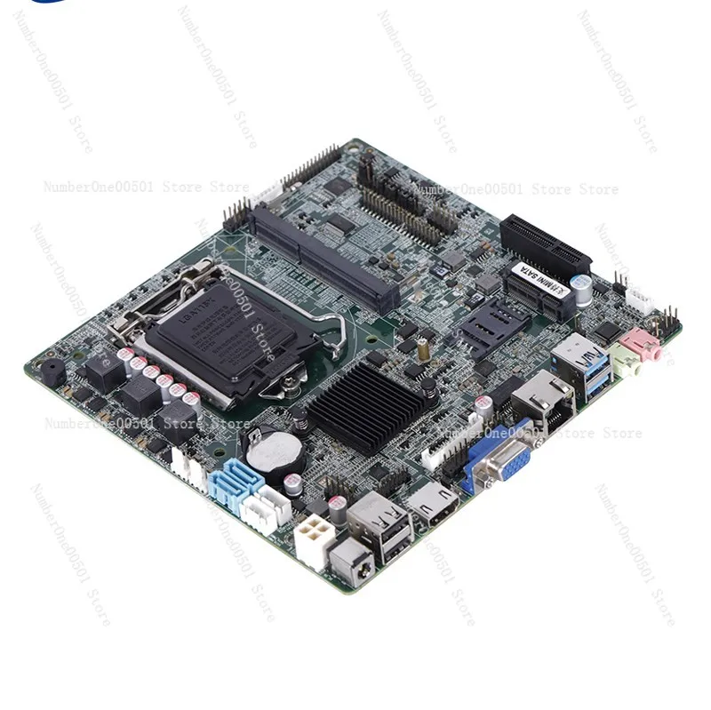 

QM8000 H81itx mini main board LGA1150 pin 6COM industrial control main board h81 Gigabit network interface card