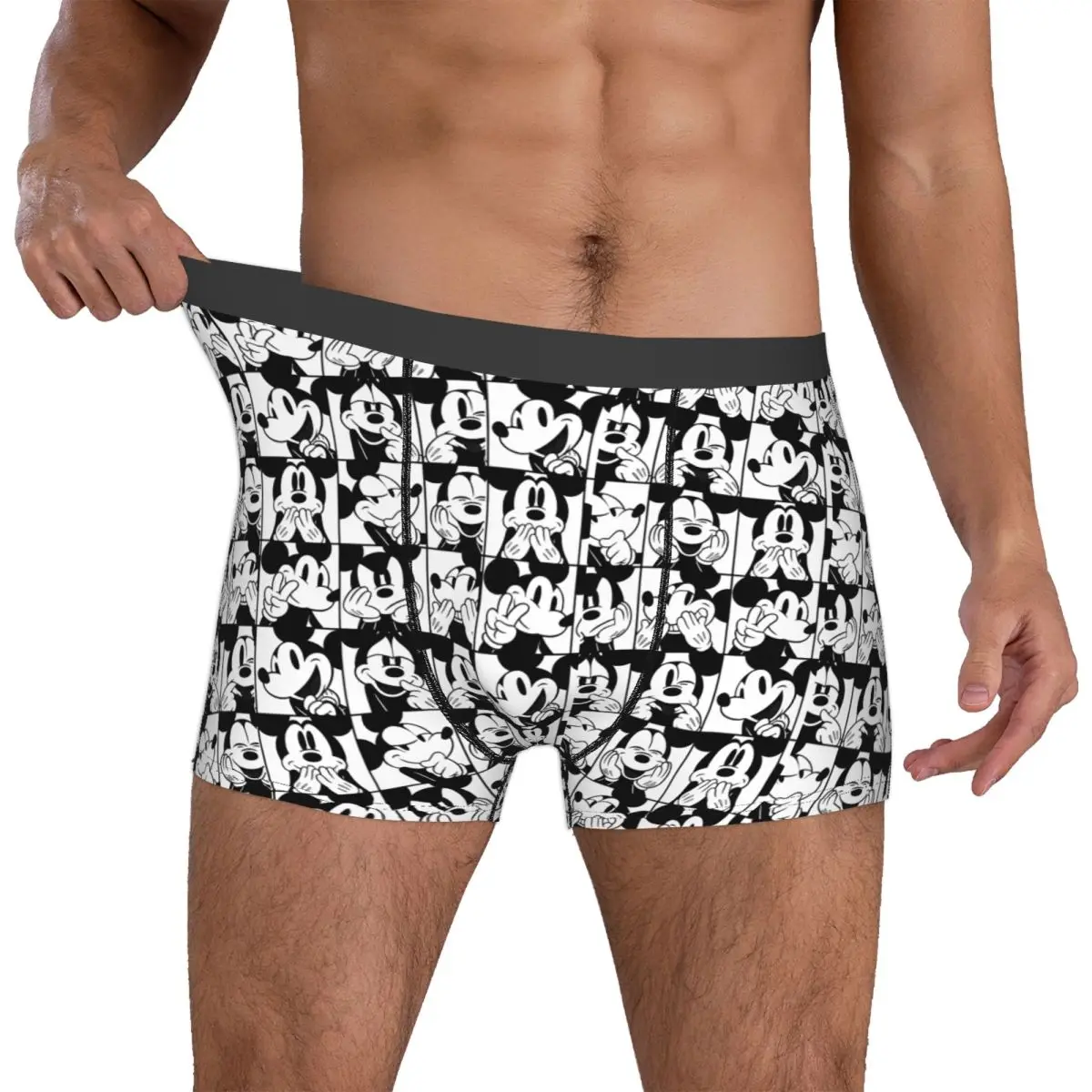 

Custom Mickeyes Anime Mouses Underwear Male Printed Boxer Briefs Shorts Panties Breathable Underpants