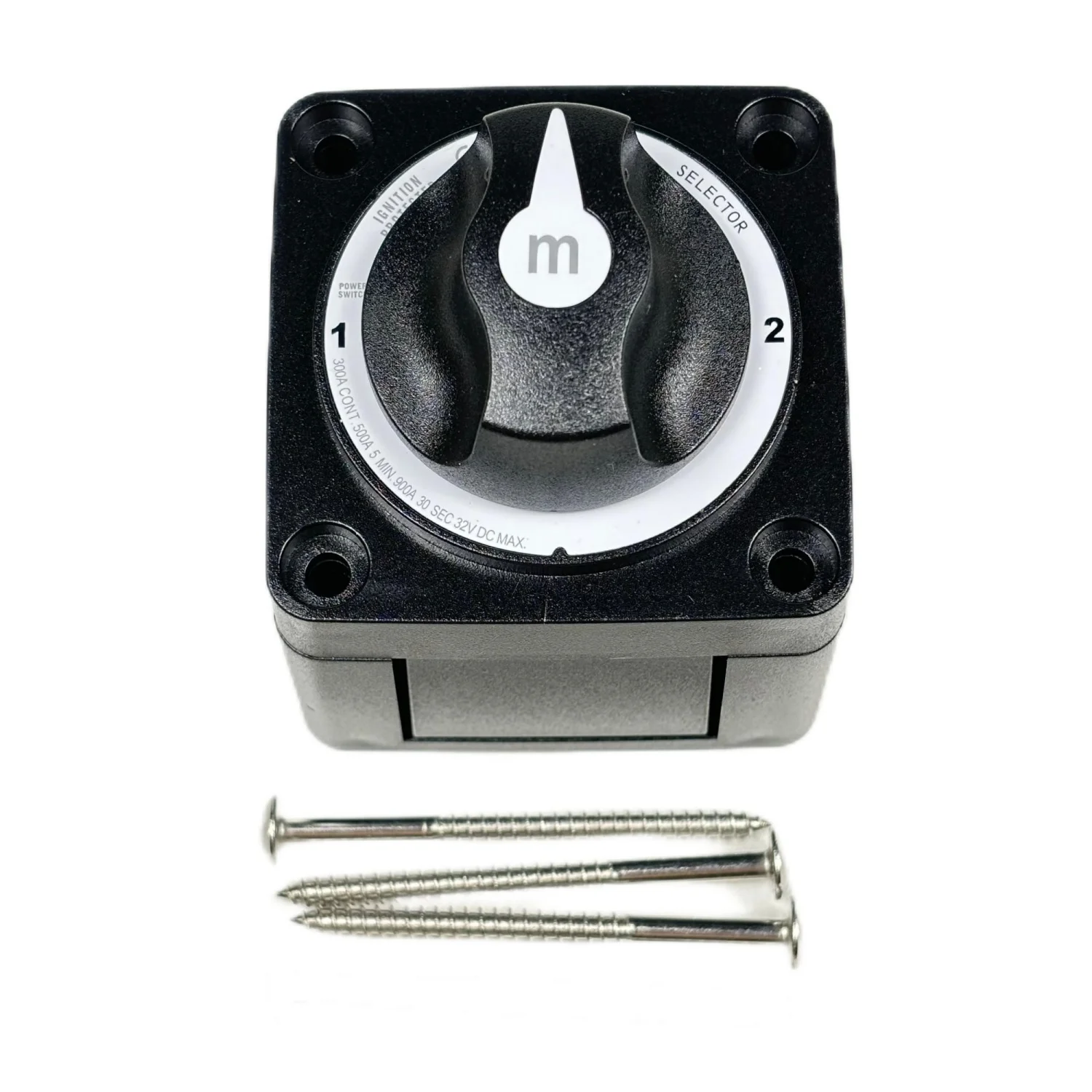 6008200 m-Series Selector 3 Position Battery Switch - Black High Quality