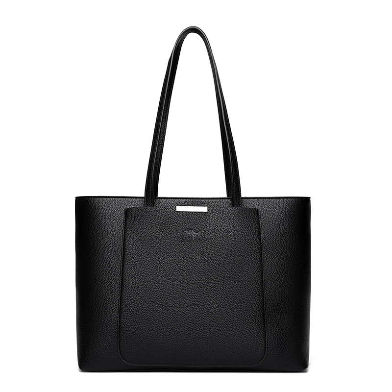 Solid Color Luxury Handbag Women Bags Designer HIgh Quality Leather Shoulder Bags for Women 2024 High Capacity Shopping Tote Bag