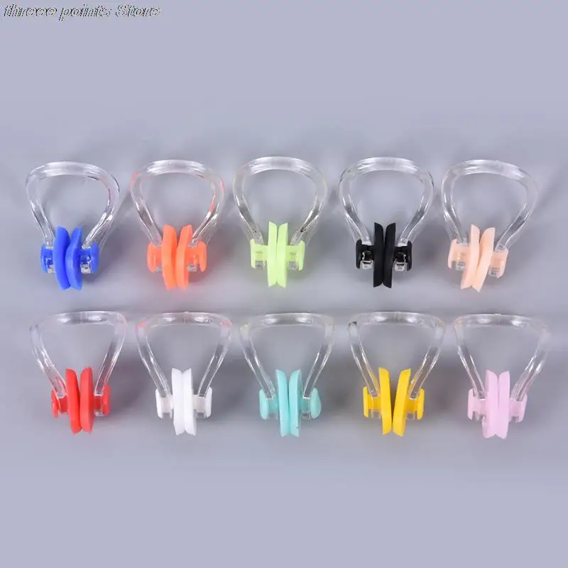 10 Pcs Reusable Soft Silicone Swimming Nose Clip Comfortable Diving Surfing Swim Nose Clips