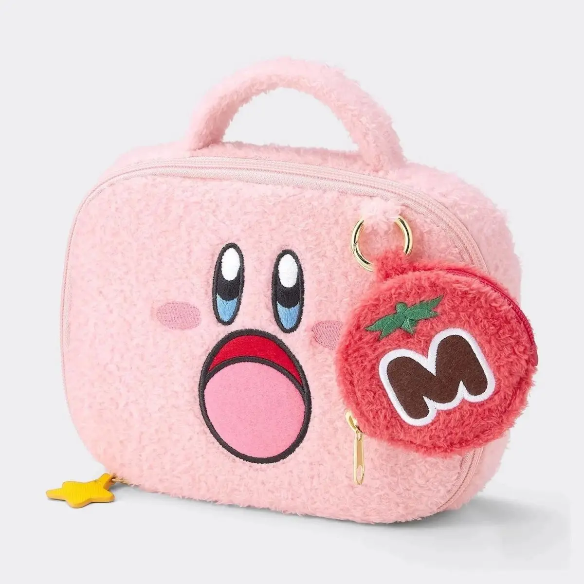 

Cartoon Kirbyed Plush Handbag Cute Waddles Dee Cosmetic Bag Large Capacity Travel Outdoor Portable Storage Makeup Bag for Women