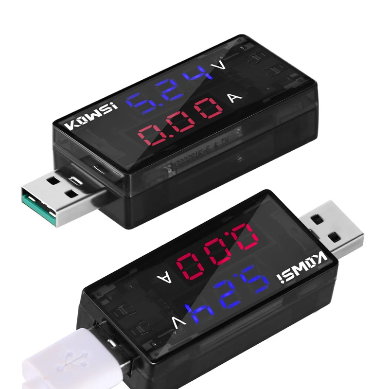 

KWS-11VA USB Tester DC 4-30V Digital Voltmeter 6.5A Current Voltage Meter Ammeter Mobile Power Detector Battery Capacity Tester