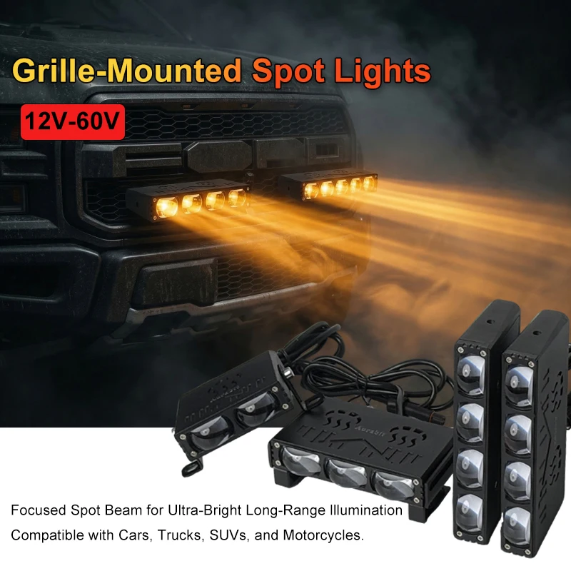 

Светодиодная фара-балка Super Bright Spot Flood Fog для автомобиля, мотоцикла, внедорожника, грузовика, лодки, 4x4, 12В-60В