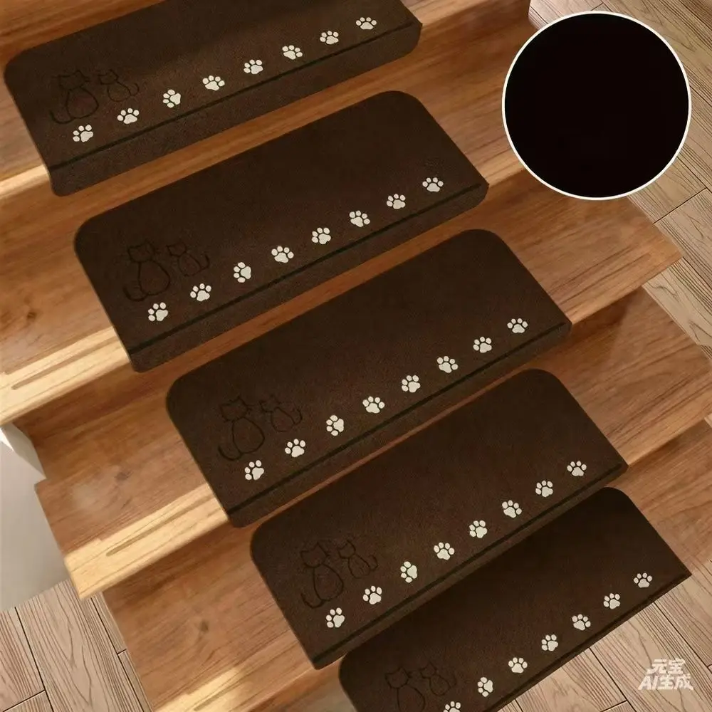 Almohadillas adhesivas de PVC para escaleras, sin necesidad de pegamento, resistentes a la suciedad y al deslizamiento, ideales para niños, personas mayores y como elemento decorativo para mascotas.