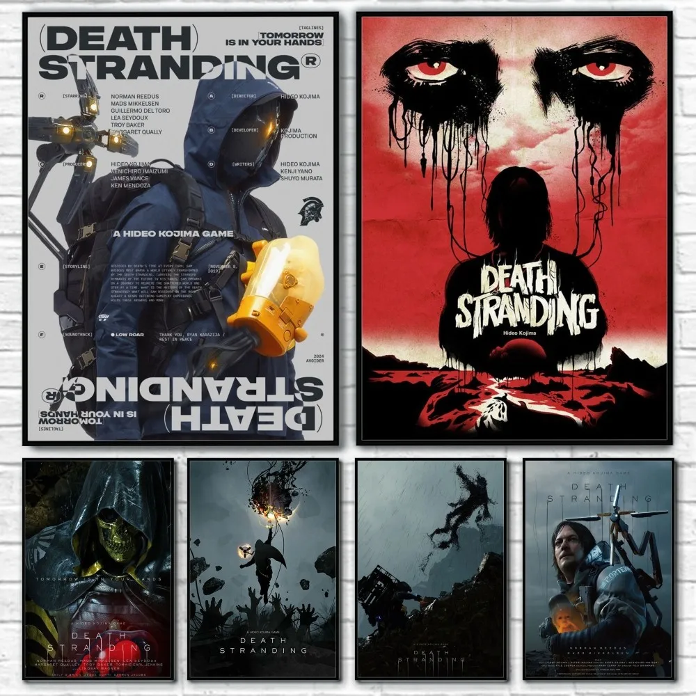 Game D-Death S-Stranding Poster Room Decor Home Wall Art Decoration Printing Waterproof Bathroom Room BedRoom Posters Gift