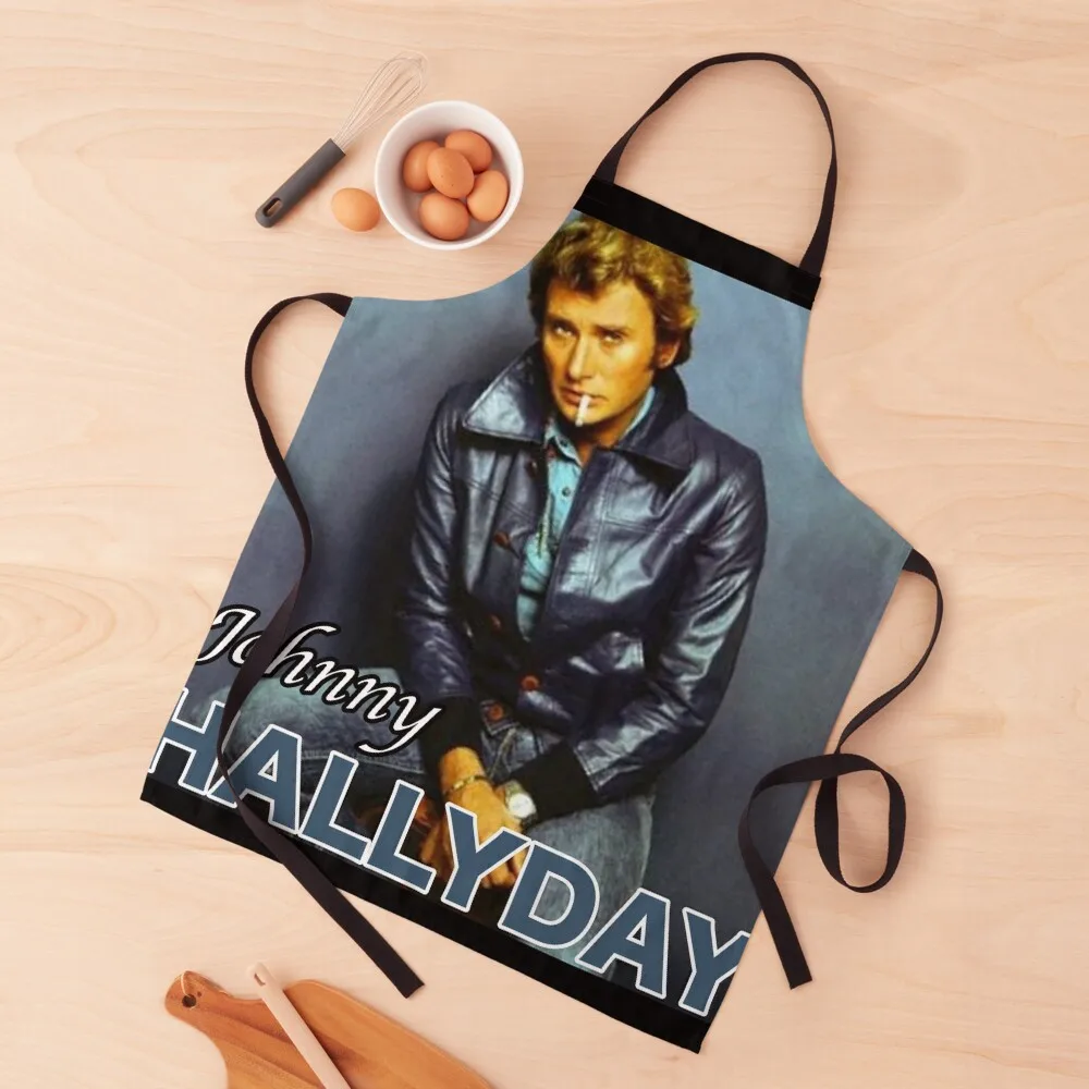 

Johnny Hallyday Apron Waiter Uniforms Cute Kitchen Apron