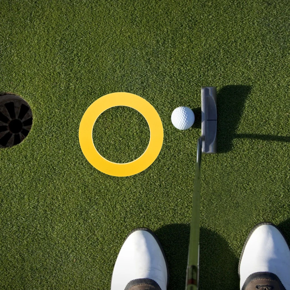 

2pcs Golf Cup Rings: Portable Silicone Putting Hole Cups For Indoor Outdoor Practice Adjustable Golf Training Aid, Putting