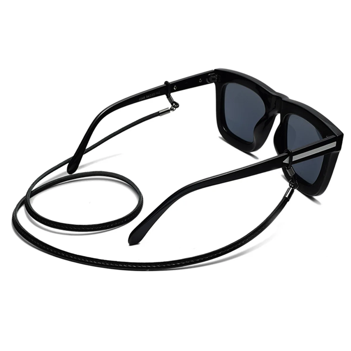 Cadena de cuero para gafas de sol para hombre y mujer, cordón antideslizante para gafas, accesorio para deportes al aire libre