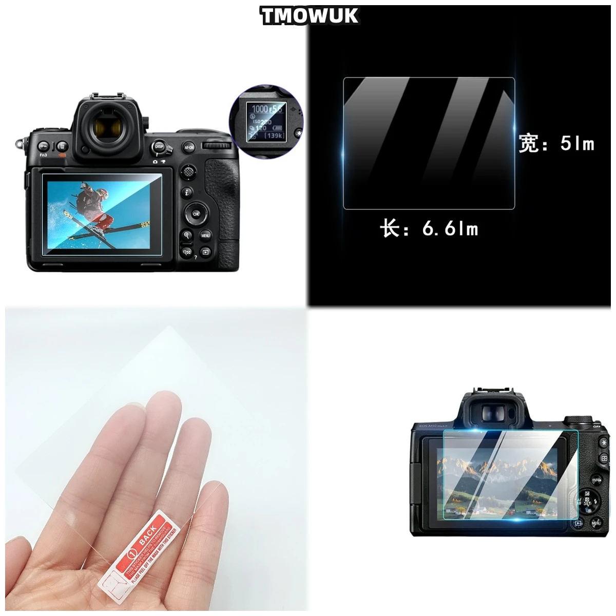

For Nikon D7100 7200 D5000 D750 D760 D5 D600 D610 D800 D800E Tempered Glass Film 9H LCD Screen Protector Cover