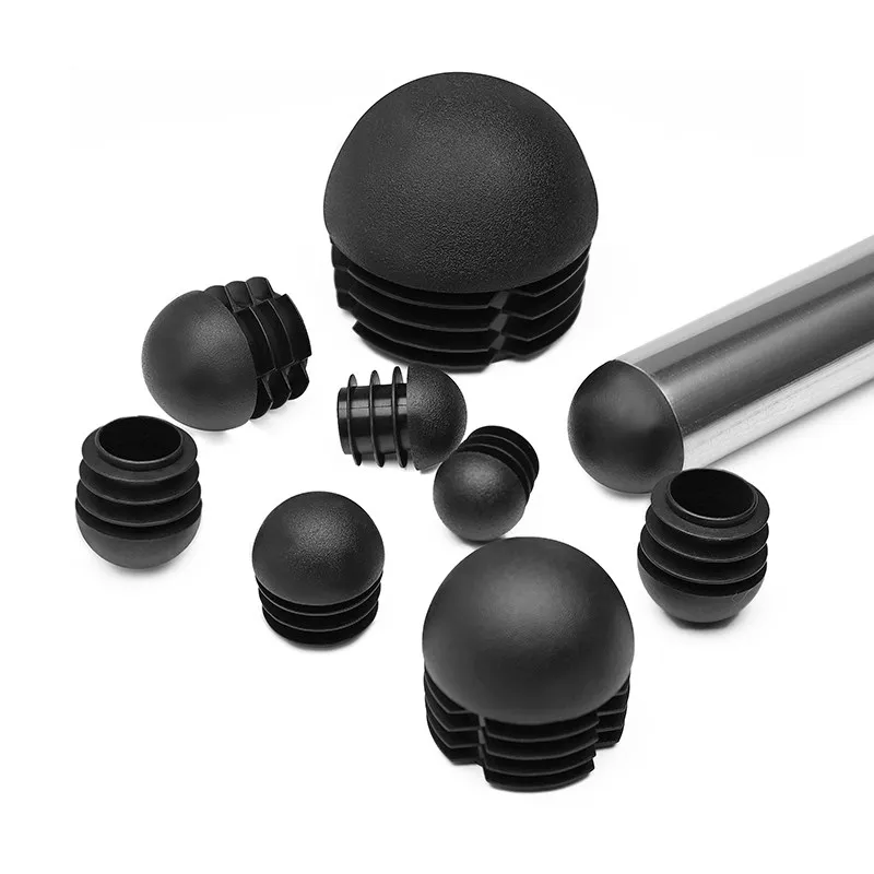 13‑76mm Plastic Domed Pipe End Caps, Multi‑Color Non‑Slip Tube Plug Protector for Furniture Tube Dust Protection & Decoration