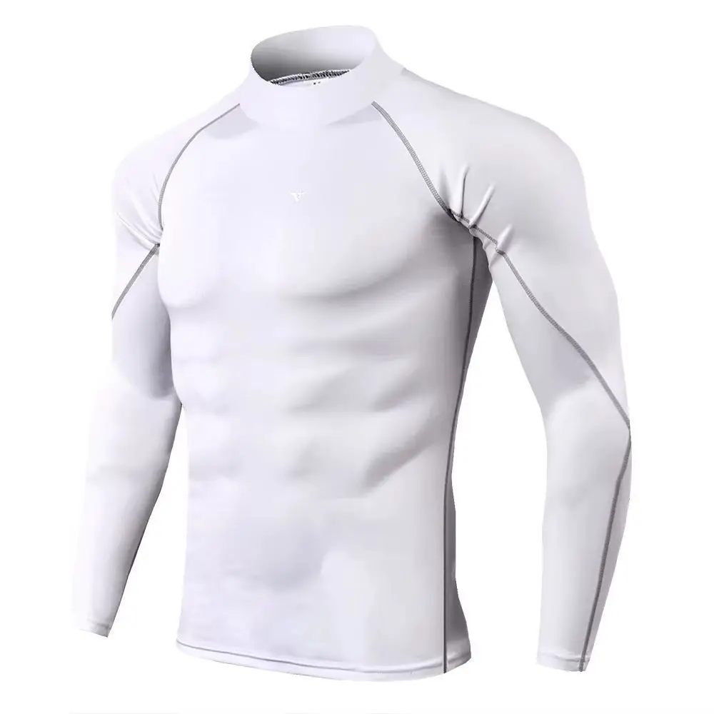 Herren Sport-T-Shirt, schnelltrocknend, für Bodybuilding, Laufen, Langarm-Kompressionsshirt, Fitness-T-Shirt, Herren-Fitness-Oberteil, Herren-Unterwäsche. – Detail 8