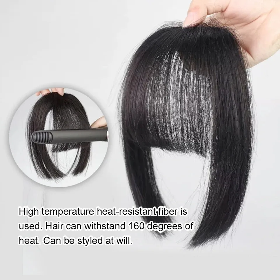 Women's Clip-in Hair Bangs Synthetic - usage example