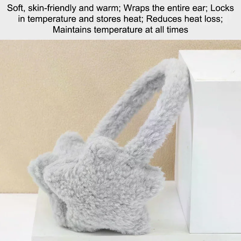

Зимние теплые наушники с героями мультфильмов для детей, девочек, плюшевые толстые мягкие наушники, защита ушей, теплые наушники для женщин и детей