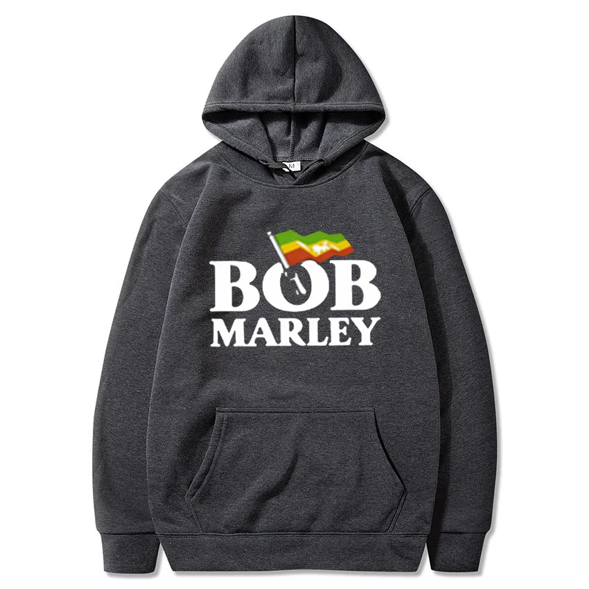 2022 Winter Fashion New Pullover Men Women Hoodie Music Style Graphic Harajuku Bob Marley Print Loose Long Sleeve Top Sweatshirt