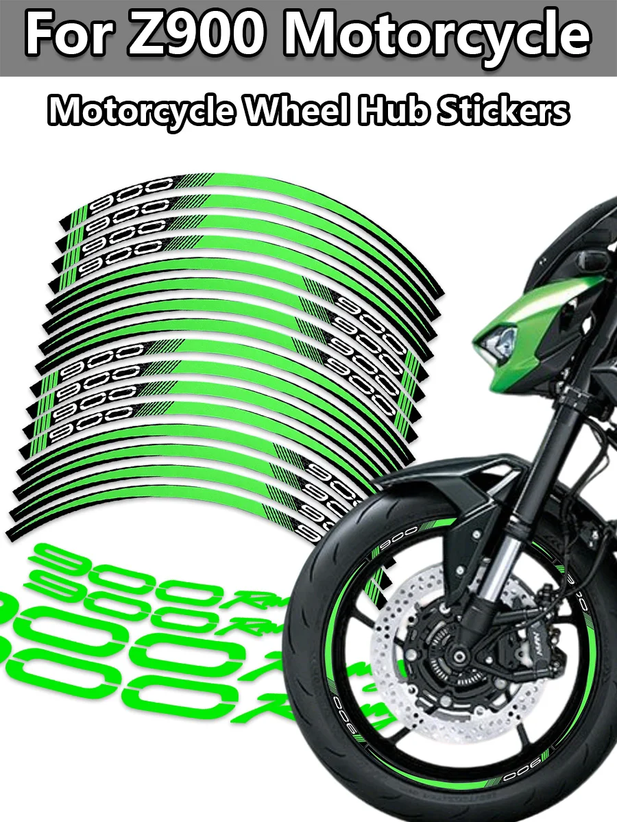 AliExpress NONE For Z900 Z 900 Motorcycle Accessories Sticker Wheel Hub Rim Stripe Tape Vinyl Reflective Waterproof Decorative Motor Bike Decals