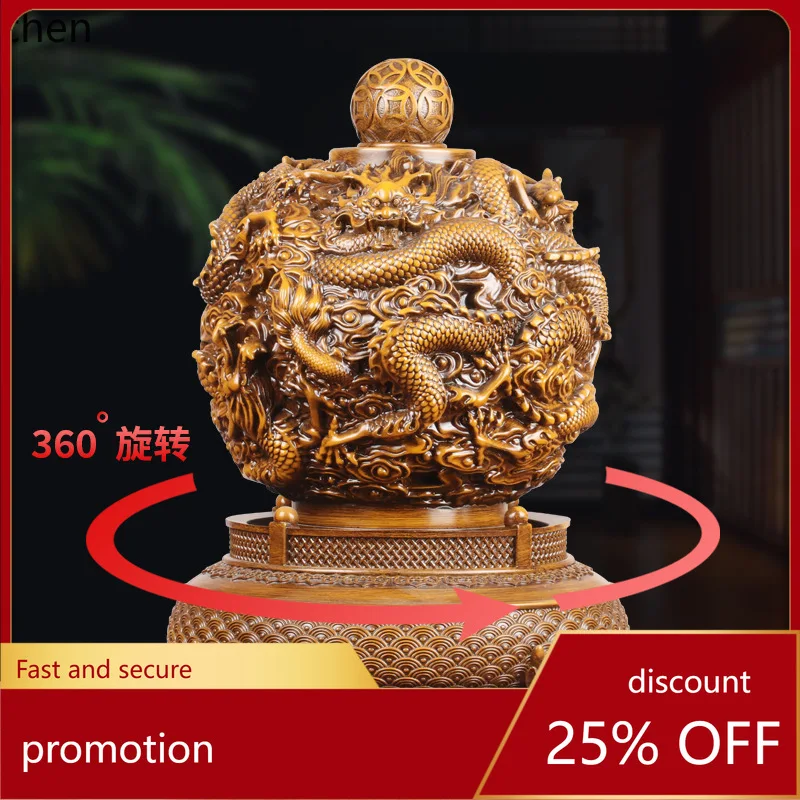 

LXC Xianglong Nine Turns of the Universe Tripod Ornament Living Room Entrance Boss Office Company Store Opening Gift