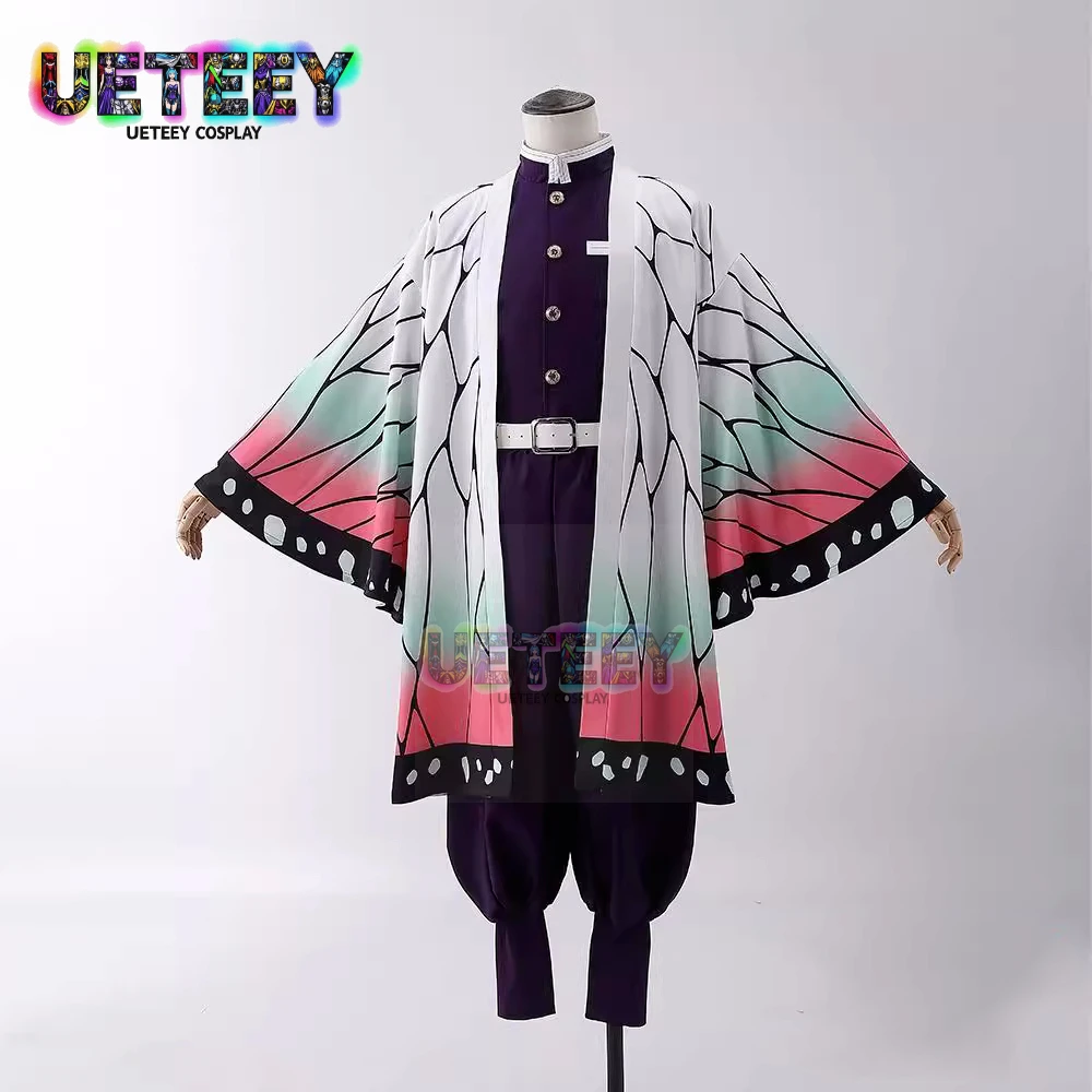 

UETEEY COS Kochou Shinobu Косплей Костюм Вышивка Хэллоуин Рождество Аниме Одежда