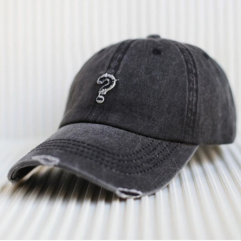 

Korean Version of Male Tide Ripped Denim Baseball Cap Women Spring and Summer Street Leisure Retro Old Couple Cap Outdoor Hats