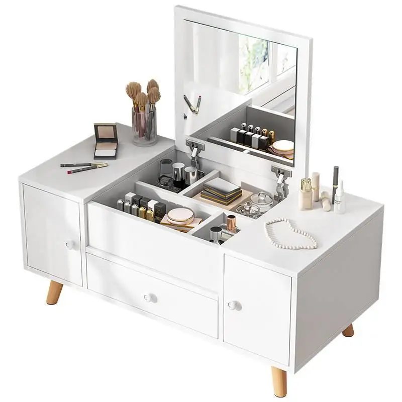 Drawer Container Dressing Table Box Tray Mirrors Furniture Makeup Dressing Table Mirror Toiletries Coiffeuse De Chambre Dresser