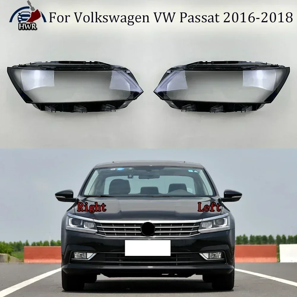 

Car Accessories Headlight Lamp Shade Headlamp Lampshade Cover Lens Plexiglass For Volkswagen VW Passat 2016 2017 2018 Halogens