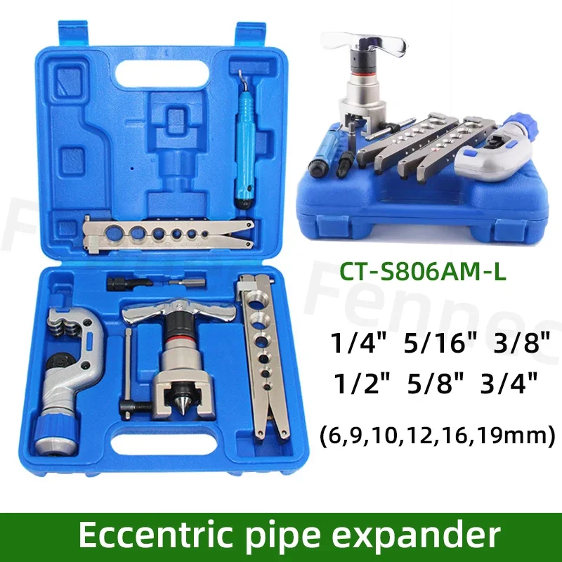 

Air Conditioning Refrigeration Repair Kit Copper Pipe Expander Tool CT-S806AM-L Manual Electric Dual-purpose Metric and Inch