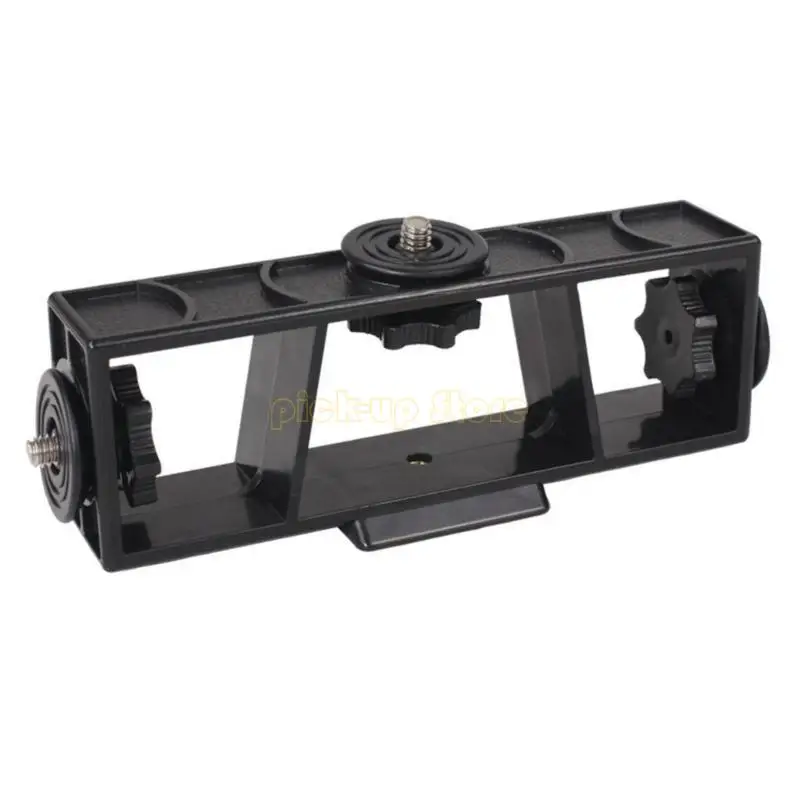 Q5WA 3-позиционный многофункциональный кронштейн поддерживает держатель телефона с 1/4 отверстием для резьбы с винтом для живой