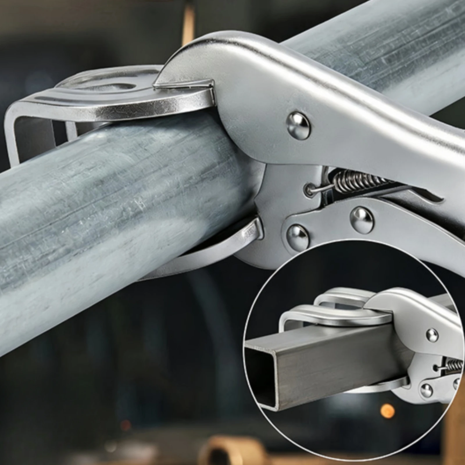 U-Shaped Joining Locking Plier High Carbon Steel Locking Plier with-Shaped Gripping Surfaces Fabrication Clamp Corrosion