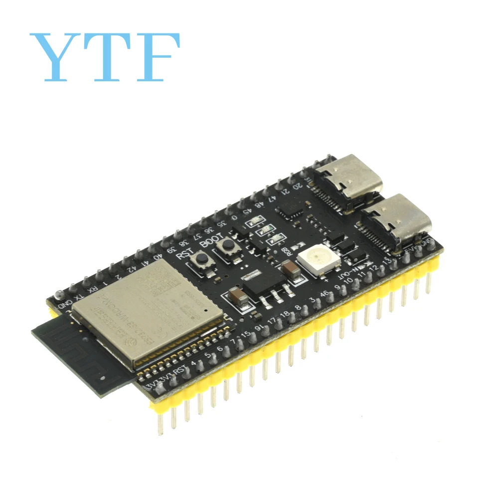 ESP32-S3-DevKitC-1 WiFi+Bluetooth-compatible Internet Of Things Type-C Development Board Core Board ESP32-S3-WROOM-1For Arduino