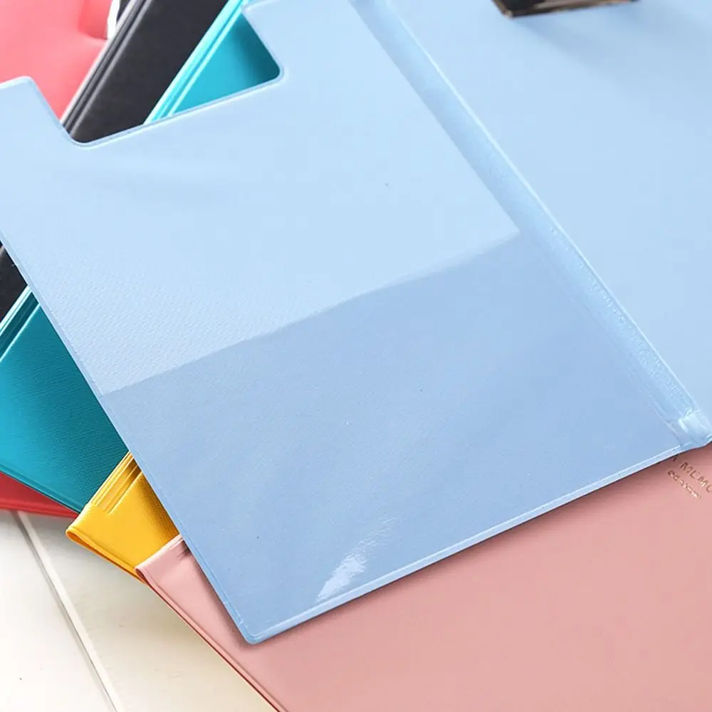 

Simple PU Leather File Folder Color A4/A5 Contract Folder Folding Student Writing Pad Gift