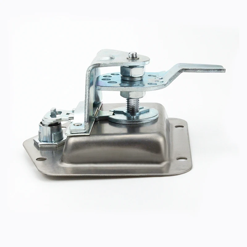 Recessed Paddle Handle Locks with Linkage T-folding Handle Panel Lock for Large Heavy Duty Trucks Truck  Van Trailer Marine