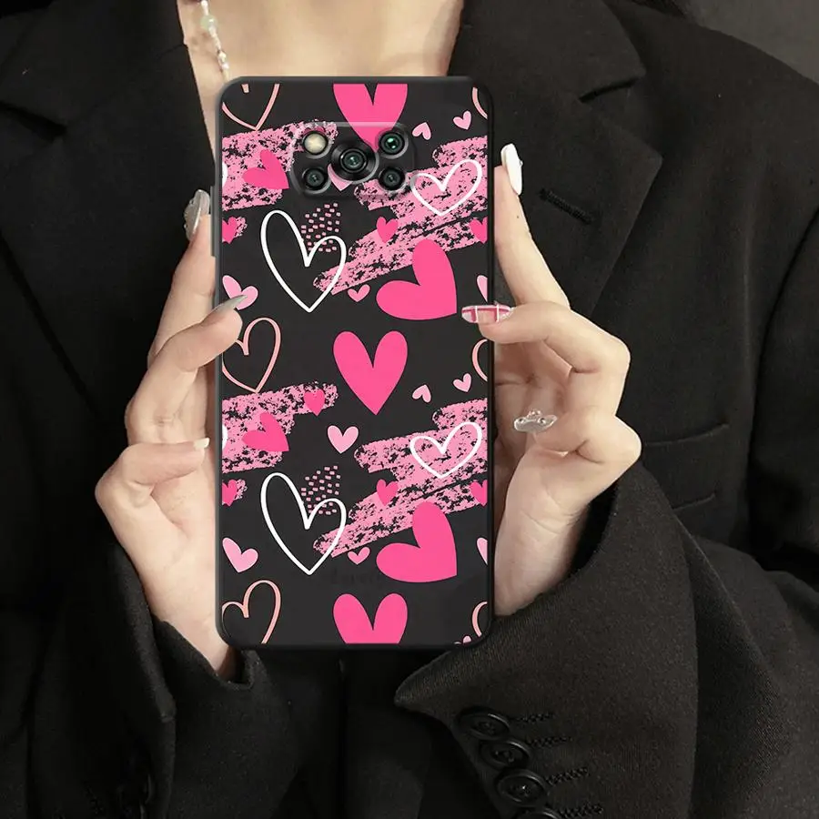 Funda I Love You para Xiaomi Poco F8 C61 F3 C71 X3 X4 X5 X7 Pro C50 M5 F1 C75 M3 M4 M7