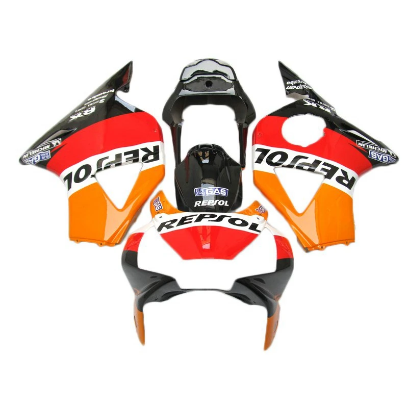 Custom painting Fairing kit Fit For Honda CBR954rr 02 03 Orange black fairings CBR 954RR 2002 2003 Bodywork Parts MX87