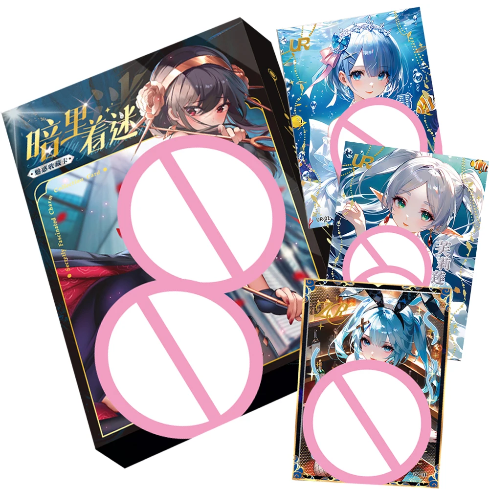 Secretly Fascinated Charm Goddess Story Cards Lovely Beautiful Girl Anime Snowy Night Appointment Christmas Cards Hobbies Gifts