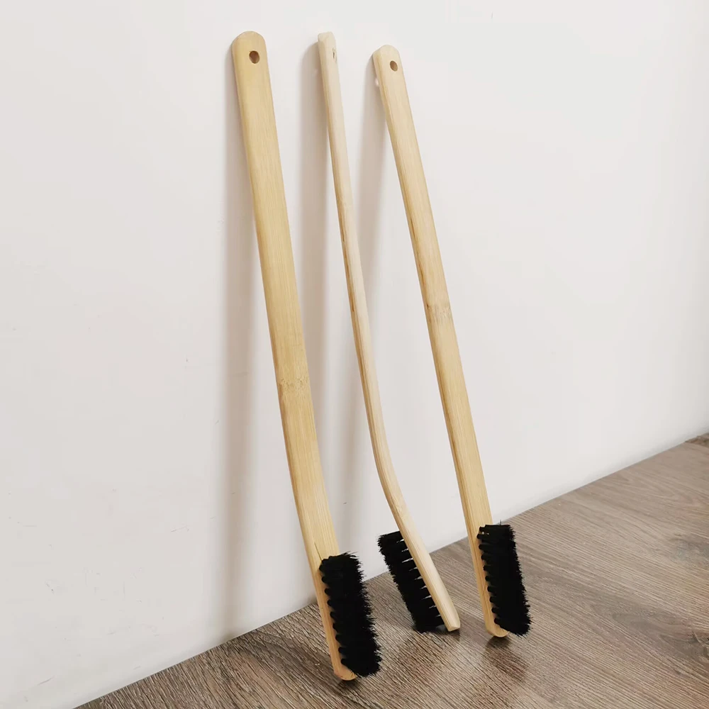 3Pcs hybrid car engine cleaning brush Bamboo handle long arm brush Car wheel brush Remote cleaning brush