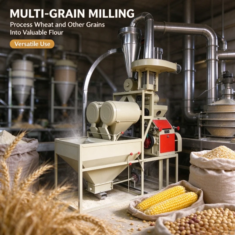 Multi-purpose Grain Flour Milling Machine, Wheat Corn Maize Flour Mill, Automatic Flour Processing Machine Customized