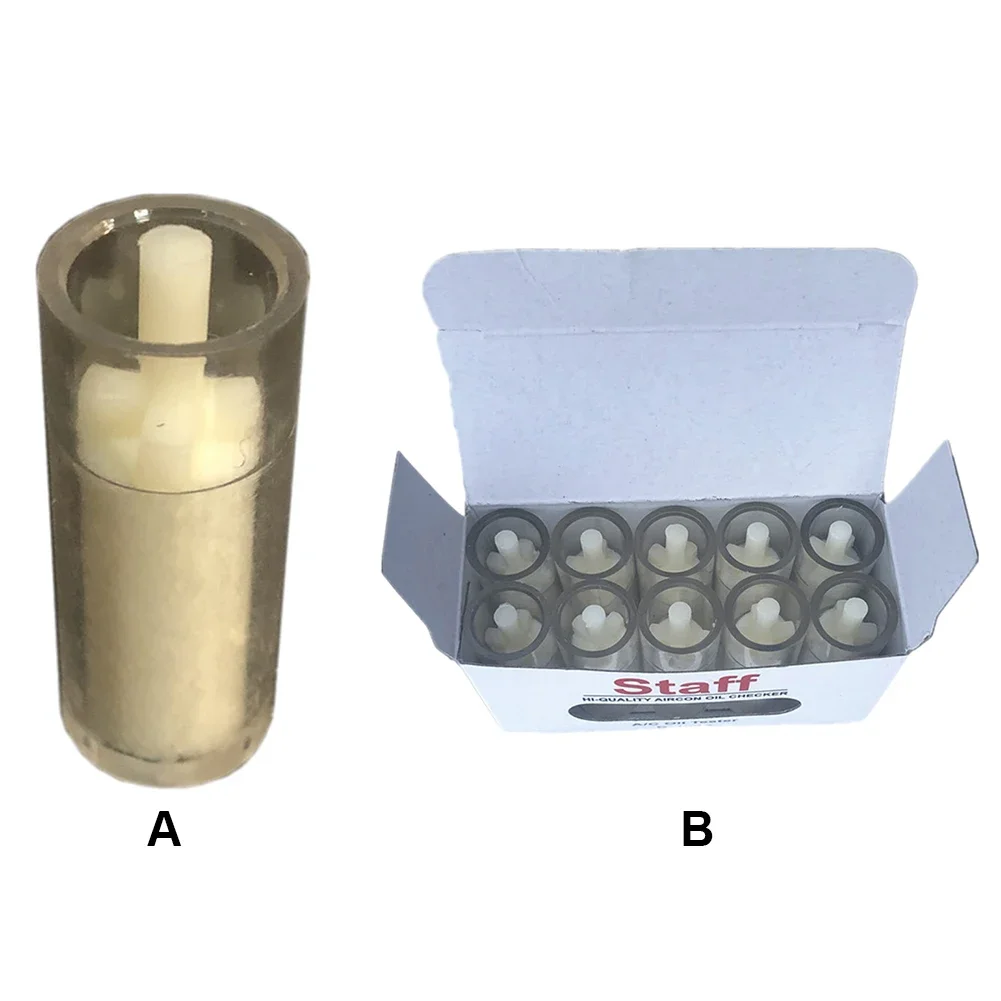 20-1pcs Auto Air Conditioning System Oil Tester High-quality R134A Refrigeration Oil Deterioration Inspection Test Paper