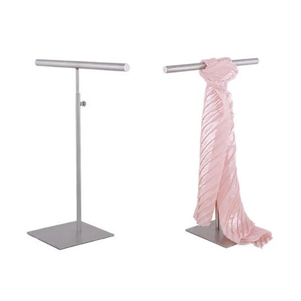 Multifunction Simple Stainless Steel Silk Scarf Display Rack Wraps Shawl Necktie Tie Purse Handbag Display Stand Holder Rack