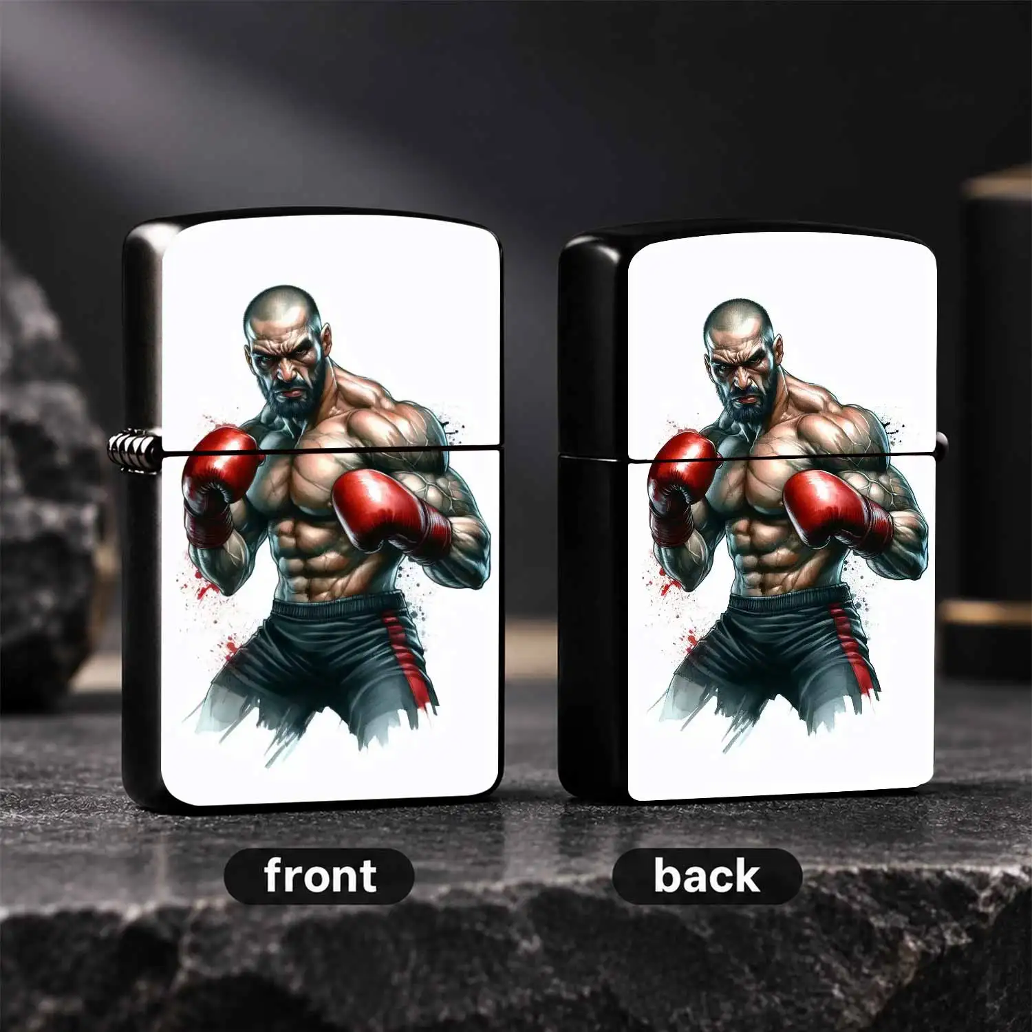 Stylish Boxer Themed Portable Lighter, Cool Sports Style Decor Accessory, Perfect for Daily Carry, Multi-scenario Use, Unique Practical Gift for Boxing Enthusiasts and Friends  A Humorous And Interesting Lighter
