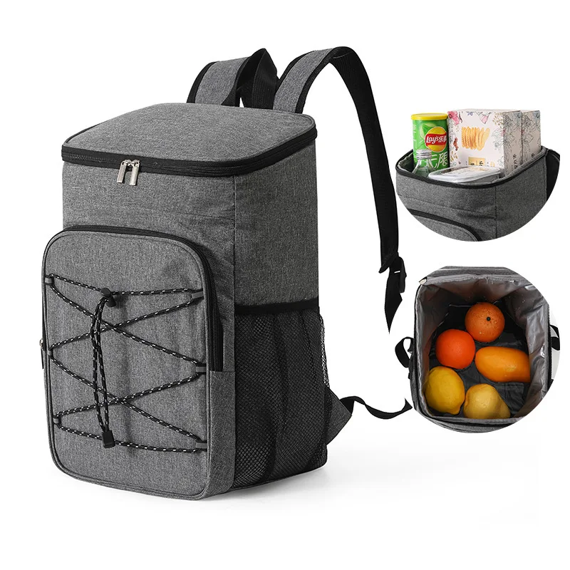 18L Ar livre acampamento Insulated Cooler Backpack Aluminum Foil Thermal Backpack Picnic Cooler Bag for Camping image 2