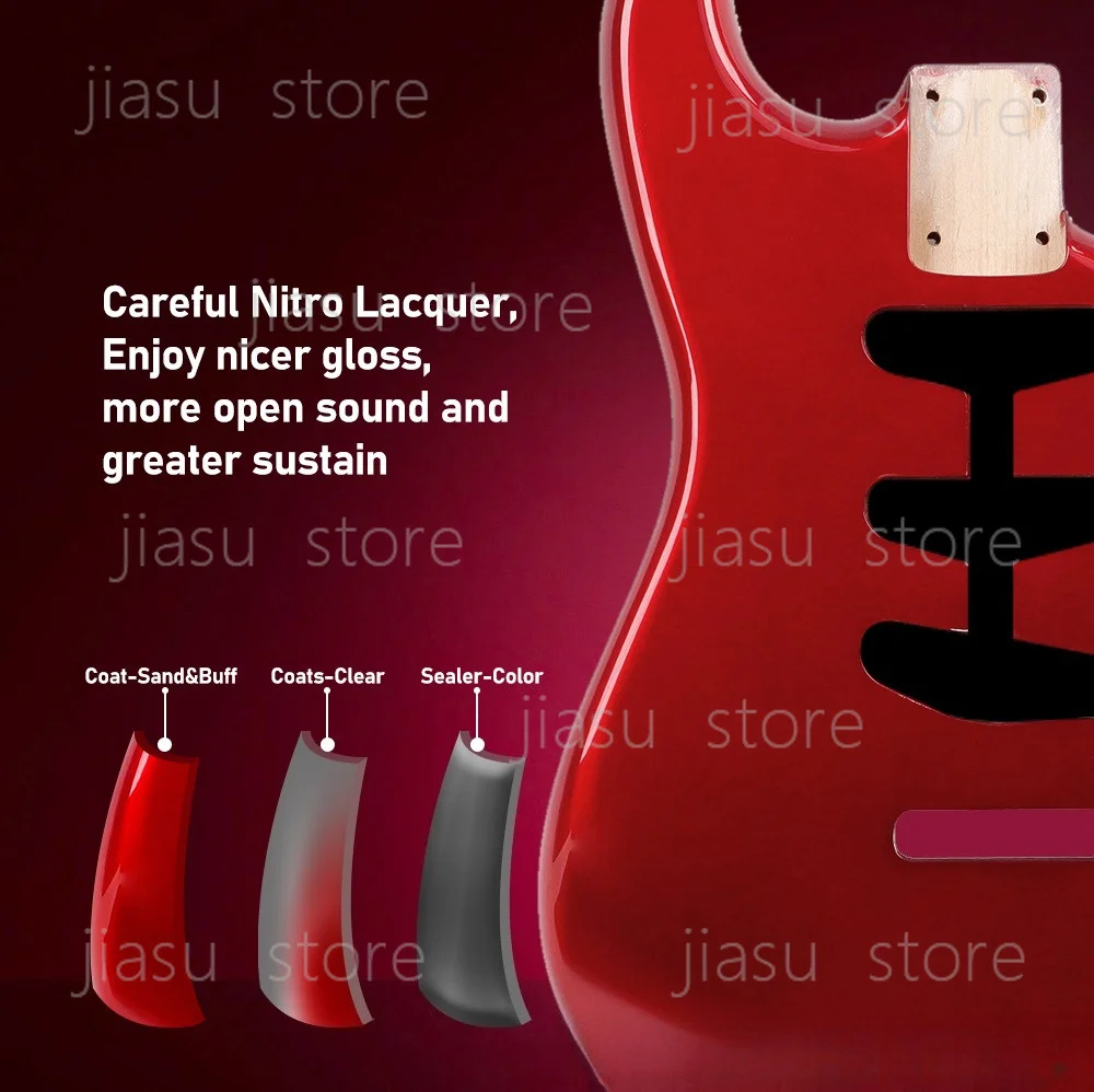 ST3 electric guitar body with shielding paint DIY accessories color ST alder single single pickup