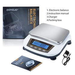 Digital Precision Scale 5kg 0.01g Lab Electronic Balance Backlit Screen Display Jewelry Scale Kitchen Weighing Scales 100-240V