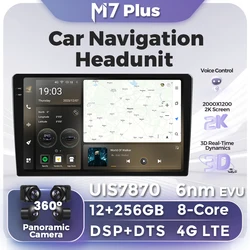 M7 Plus 3D UI 2K QLED Car Radio Stereo Universal For Benz Hyundai Kia Honda Toyota Seat BMW VW GPS Multimedia Player 2 DIN Unit