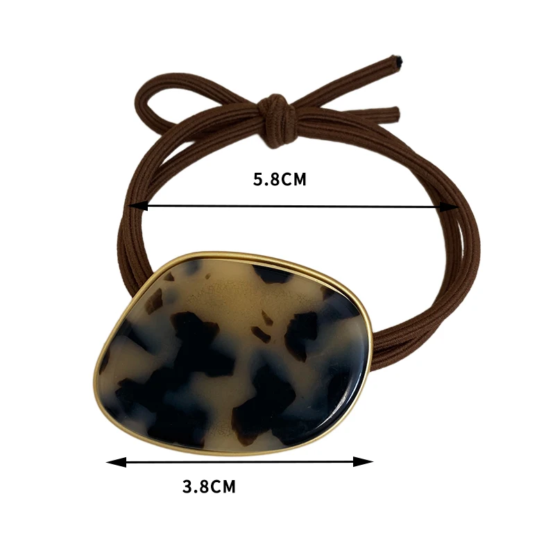 New Rubber band Acetic Acid Marbles Pattern Head Ropes Hair Ring Women\'s Fashion Style Marble Ball Head Tie Headwear Accessories